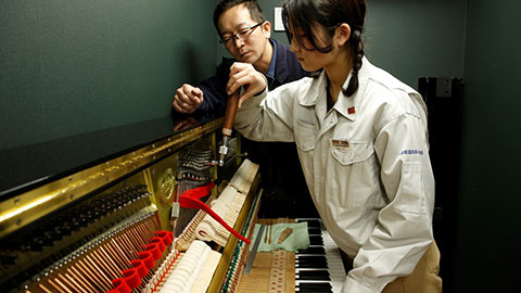中部楽器技術専門学校 ピアノに関する「国家技能検定」の取得を目指せる！