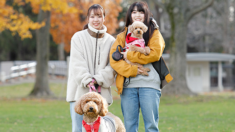 吉田学園動物看護専門学校 愛犬と一緒に学ぼう