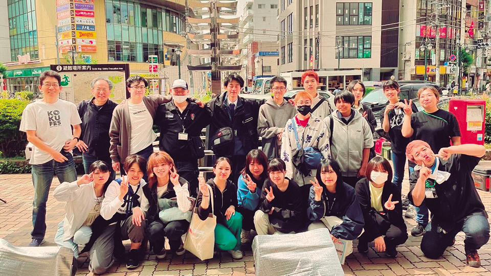 市民主催の音楽フェスに参画し、大好きな音楽で地域貢献できる実体験を