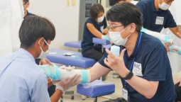 「柔道整復学科」「鍼灸学科」「アスレティックトレーナー学科」 希望学科の実技授業が体験できる!