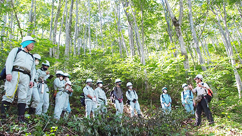 日本自然環境専門学校 県内企業と連携した実習体制