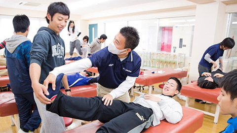 東洋医療専門学校 柔道整復師学科・プロスポーツトレーナーを目指せる環境