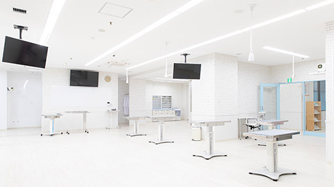 北海道どうぶつ・医療 専門学校 業界仕様の設備がそろい、学校が現場になる