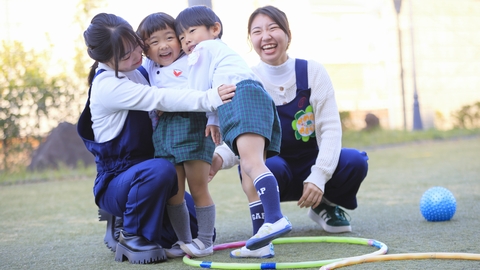大阪健康ほいく専門学校 キャンパス内に“認定こども園”があるから国内最大級の実習量!