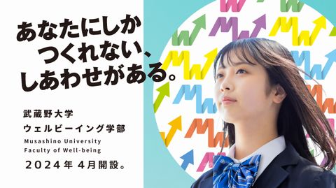武蔵野大学 2024年4月、ウェルビーイング学部を新設！