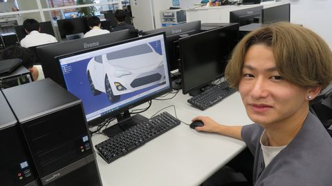 浜松未来総合専門学校 「CAD」×「デザイン」で、デザイン性を兼ね備えたデジタルモデラ―に！
