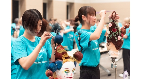鹿児島県美容専門学校 ヘアメイクコンクール
