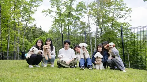 専門学校 東北動物看護学院 2024年夏、大自然の中に広大なドッグランが完成!