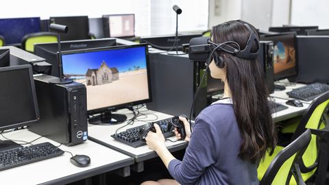 日本コンピュータ専門学校 VR(バーチャルリアリティ)を学ぼう!!
